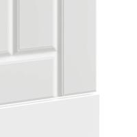 Vaatwaspaneel Lucca bewerkt hout wit - thumbnail