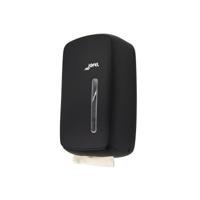 Jofel Jofel Timeless zig-zag toilet-tissuedispenser kunststof - zwart - thumbnail