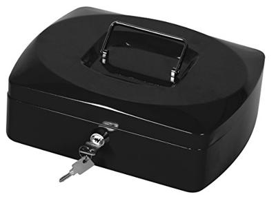 Q-CONNECT geldkoffer, 255 x 200 x 85 mm, zwart