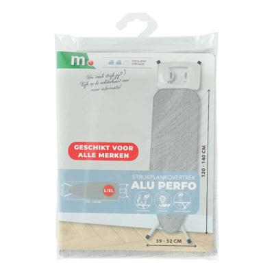 Strijkplankhoes Alu Perfo Maat 120-140Cm L-XL Strijkplankhoes Alu Perfo Maat 120-140Cm L-XL