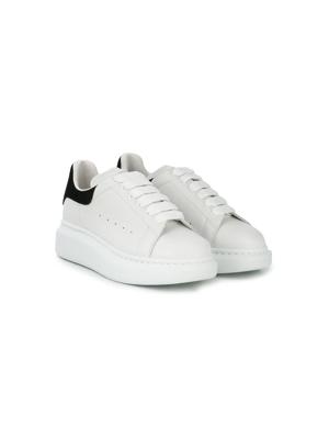 Alexander McQueen Kids platform-sole low-top trainers - White Alexander McQueen Kids platform-sole low-top trainers - White