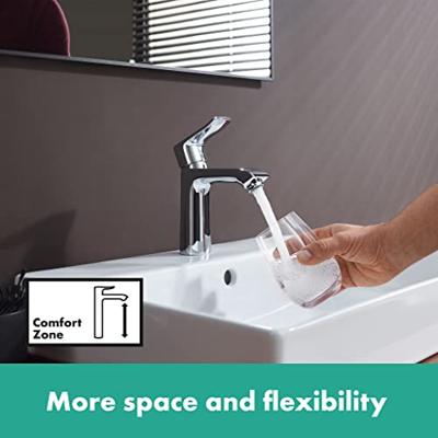 Hansgrohe Metris wastafelkraan met waste chroom 31080000
