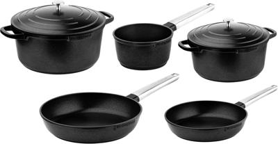 Westinghouse Pannenset Performance Blissful Black - complete pannenset - inductie en alle andere warmtebronnen - 5 Delig
