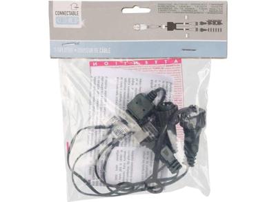 Kerstverlichting T-splitter - Accessoires Kerstverlichting - IP44 - Zwart