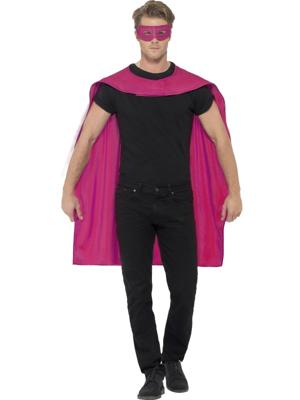Superhero cape met masker pink Superhero cape met masker pink