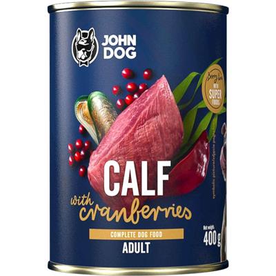 JOHN DOG Berry Line Calf with cranberries - natvoer voor honden - 400g