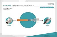 Digitus DK-1743-VH-025 Installatiekabel CAT 7 S/FTP Oranje 25 m - thumbnail