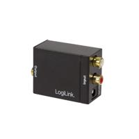 LogiLink CA0102 Toslink / Cinch Audio Adapter [2x Cinch-koppeling, Cinch-koppeling - 1x Toslink-bus (ODT), Cinch-koppeling] Zwart - thumbnail
