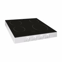 Etna KCV154 Keramische kookplaat Wit - thumbnail