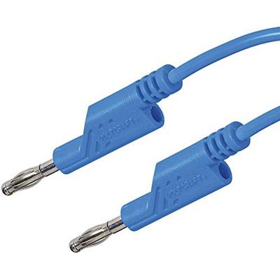 VOLTCRAFT Meetsnoer Banaanstekker 4 mm Banaanstekker 4 mm 1.00 m Blauw 1 stuk(s)