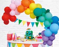 Globos Ballonnen boog set regenboog - thumbnail