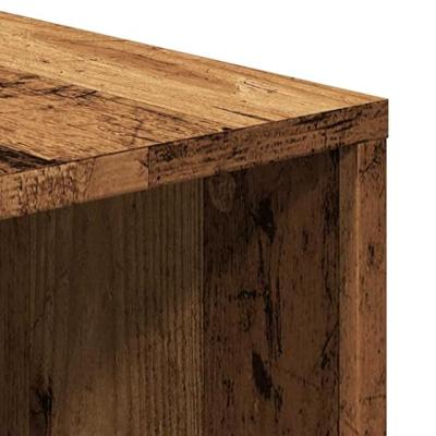 Tv-meubel 130x35x50 cm bewerkt hout oud houtkleurig