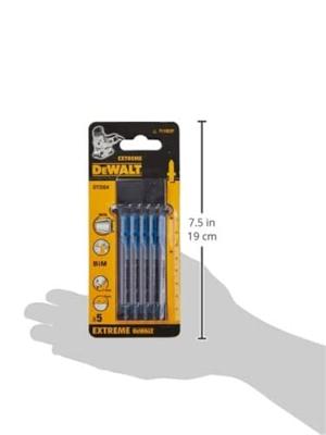 DeWalt Accessoires Decoupeerzaagblad BiM voor metaal en non-ferro 1,5mm-4mm, bochten zagen, 76x50x1,5mmmm, (T118EOF) - DT2054-QZ