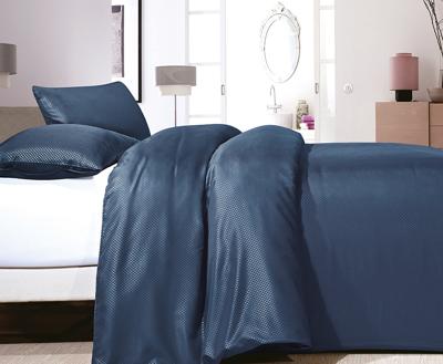 RoyalTextile - Satin Point Dekbedovertrek Micropercal - Navy - 240 x 220