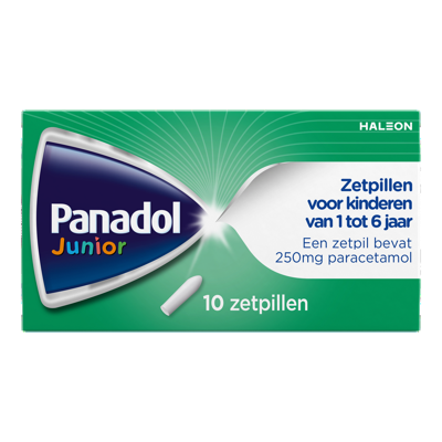 Panadol Junior Zetpillen 250mg 1-6 Jaar Panadol Junior Zetpillen 250mg 1-6 Jaar