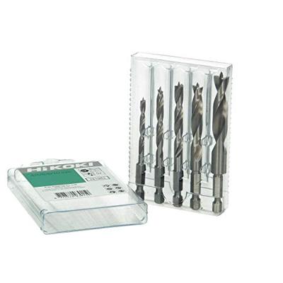 Hikoki Accessoires Cassette 5-Delig Hout Spiraalboren Met 1/4" Zeskant Aansluiting (4/5/6/8/10Mm) - 781983