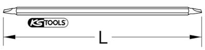 KS Tools 911.2409 9112409 Kruiskop schroevendraaier PH 0, PH 1