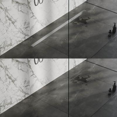 Douchegoot met multifunctioneel rooster en flens 7 x 160 RVS geborsteld