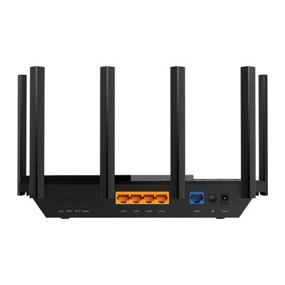 TP-Link Archer AXE75 Wi-Fi 6E Gigabit WLAN-router (2402Mbit/s 6 GHz+2402Mbit/s 5 GHz+574 Mbit/s 2,4 GHz, 4×Gigabit LAN-poorten, 1×USB3.0-poort, HomeShield, OneMesh, Tether-APP, voor iphone14)