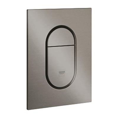 Bedieningsplaat GROHE Arena Cosmopolitan S WC DF 13x17,2cm Hard Graphite Geborsteld Bedieningsplaat GROHE Arena Cosmopolitan S WC DF 13x17,2cm Hard Graphite Geborsteld