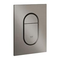 Bedieningsplaat GROHE Arena Cosmopolitan S WC DF 13x17,2cm Hard Graphite Geborsteld - thumbnail