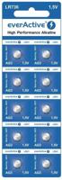 EverActive mini alkalinebatterijen G3 LR736 LR41 - blisterverpakking van 10 stuks. - thumbnail