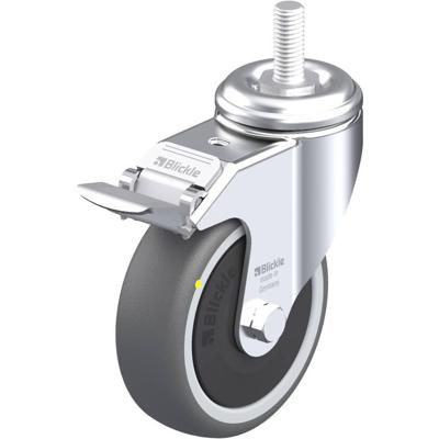 Blickle LKRA-PATH 101KF-FI-ELS-GS12 Zwenkwiel met rem Wieldiameter: 100 mm Draagvermogen (max.): 120 kg 1 stuk(s)