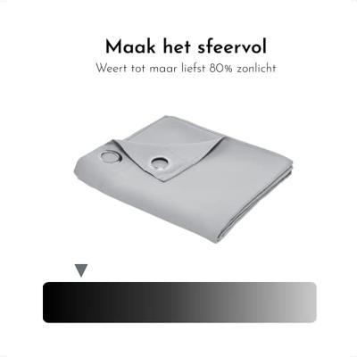 TODAY Essential Effen verduisterend gordijn - 140 x 240 cm - Staal
