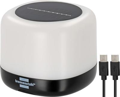 Brennenstuhl 1173740009 RGB GL 100 ASR Campinglamp LED 340 lm werkt op een accu, werkt op zonne-energie 0.41 kg Zwart