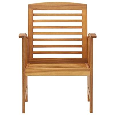 Tuinstoelen 2 st massief acaciahout - thumbnail