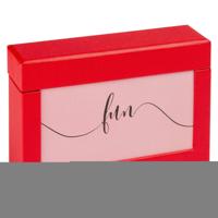 Fotobox walther design fun 10x15cm 100 foto's rood - thumbnail