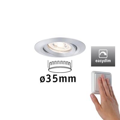 Paulmann 92974 EBL Nova mini Plus Coin LED-inbouwlamp 4.20 W Aluminium