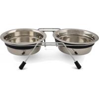 Dinner hondenvoerbak Lumara grijs M - thumbnail