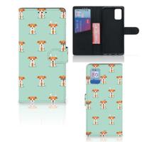 Samsung Galaxy A02s | M02s | Telefoonhoesje | Met pasjeshouder | Pups - thumbnail