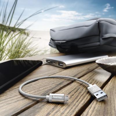 Hama Oplaad-/sync-kabel Micro-USB 0,2 M Wit Hama Oplaad-/sync-kabel Micro-USB 0,2 M Wit