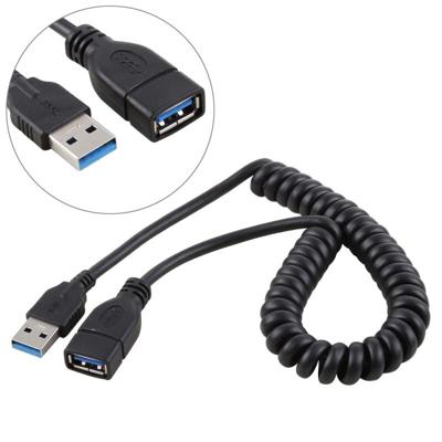 1 5 m hoge snelheid USB 3.0 Male naar vrouwelijke intrekbare voorjaar verlengkabel