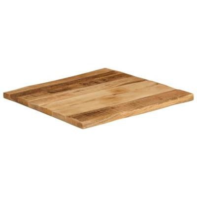 Tafelblad met natuurlijke rand 80x80x3,8 cm massief mangohout