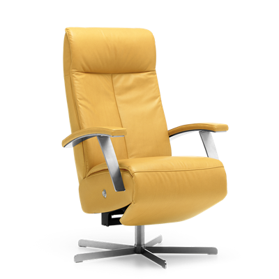 Relaxstoel S-100 Geel Leer