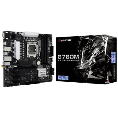 BioStar B760MX2-E Pro D4 Moederbord Socket Intel LGA 1700 Vormfactor ATX Moederbord chipset Intel® B760