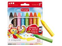 Bruynzeel 8 waskrijtjes Early Learning - thumbnail