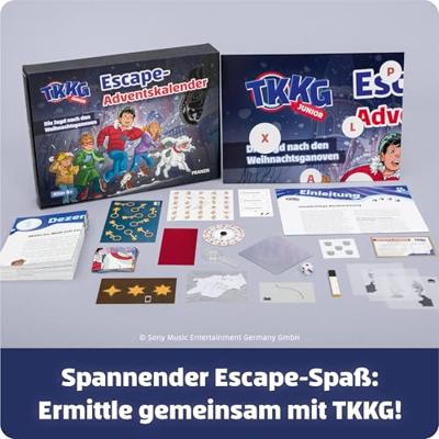 FRANZIS TKKGjunior Escape Adventskalender Familiespel Leeftijdsklasse Vanaf 8 jaar