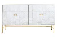 Dressoir DKD Home Decor Ruiten Wit Blik Mangohout (157 x 43 x 84 cm) - thumbnail