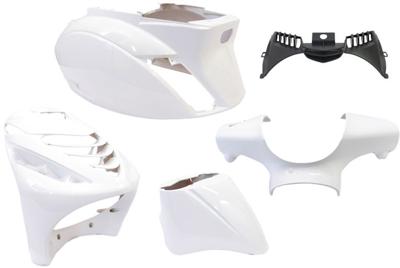 Edge Plaatset 5-delig voor piaggio zip-sp vanaf bouwjaar 2000 - glanzend wit