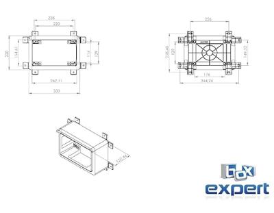 Boxexpert BXPPABSBT200300130-F01 Installatiebehuizing 130 x 200 x 300 ABS kunststof Zwart 1 stuk(s) Boxexpert BXPPABSBT200300130-F01 Installatiebehuizing 130 x 200 x 300 ABS kunststof Zwart 1 stuk(s)
