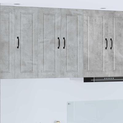 Keukenkast met plank Beton Grijs 60 x 31 x 80 cm Bewerkt hout