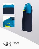 JAKO 6324 Polo Iconic - Marine Jako-Blauw/Fluogeel - XL - thumbnail