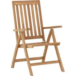 Nohr Verstelbare Tuinstoel 'Amberia' Teakhout