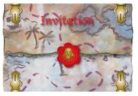 Folat uitnodigingen red pirate 8 stuks | 24 stuks - thumbnail