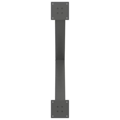 Eettafelpoten 3 st X-vormig 90x(72-73) cm staal antraciet Eettafelpoten 3 st X-vormig 90x(72-73) cm staal antraciet