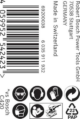 Bosch Accessoires Expert C470 schuurpapierrol voor handmatig schuren 93 mm, 5 m, K80 - 1 stuk(s) - 2608900904